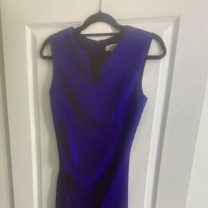 Chic Sleeveless Purple Mini Dress
